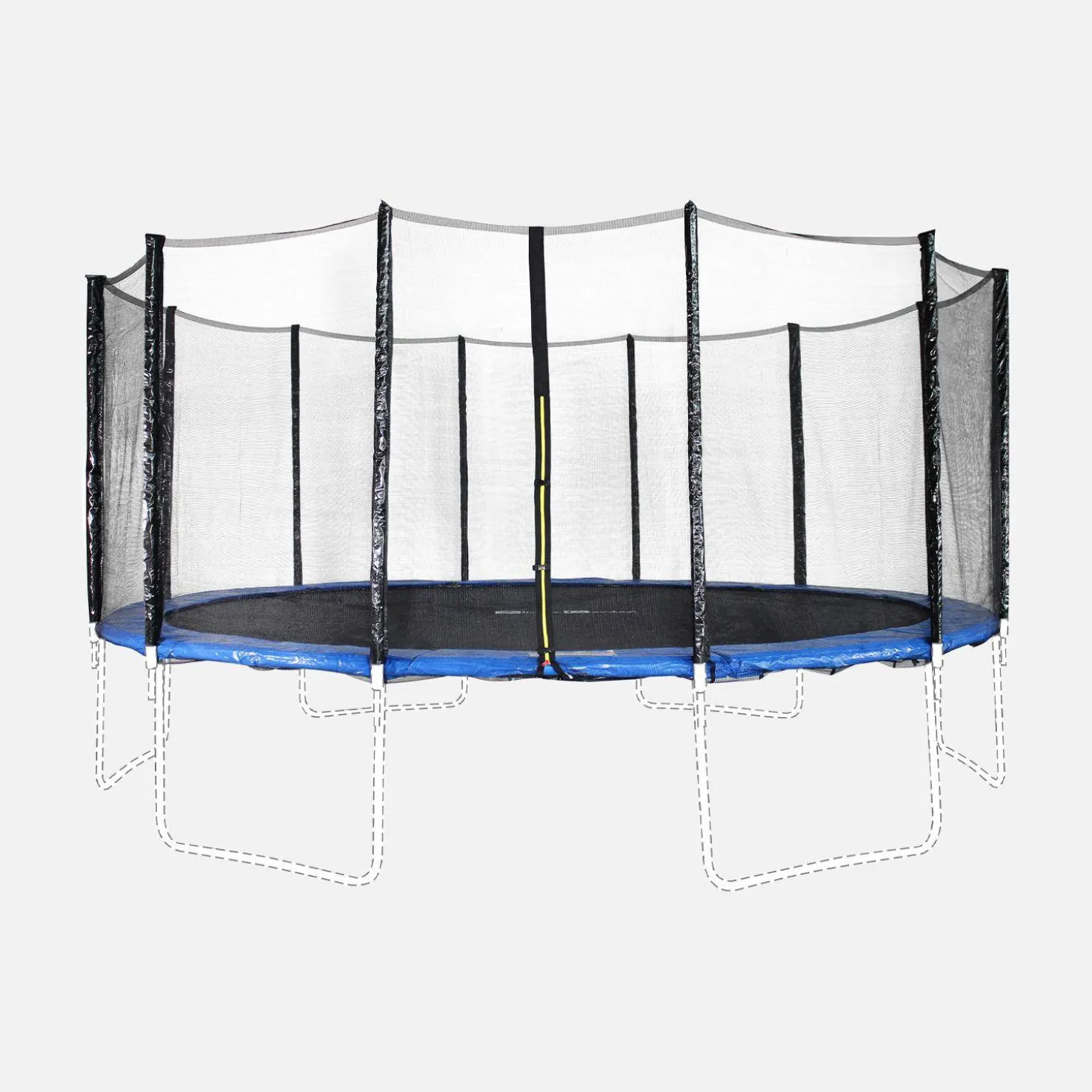 Trampoline safety net