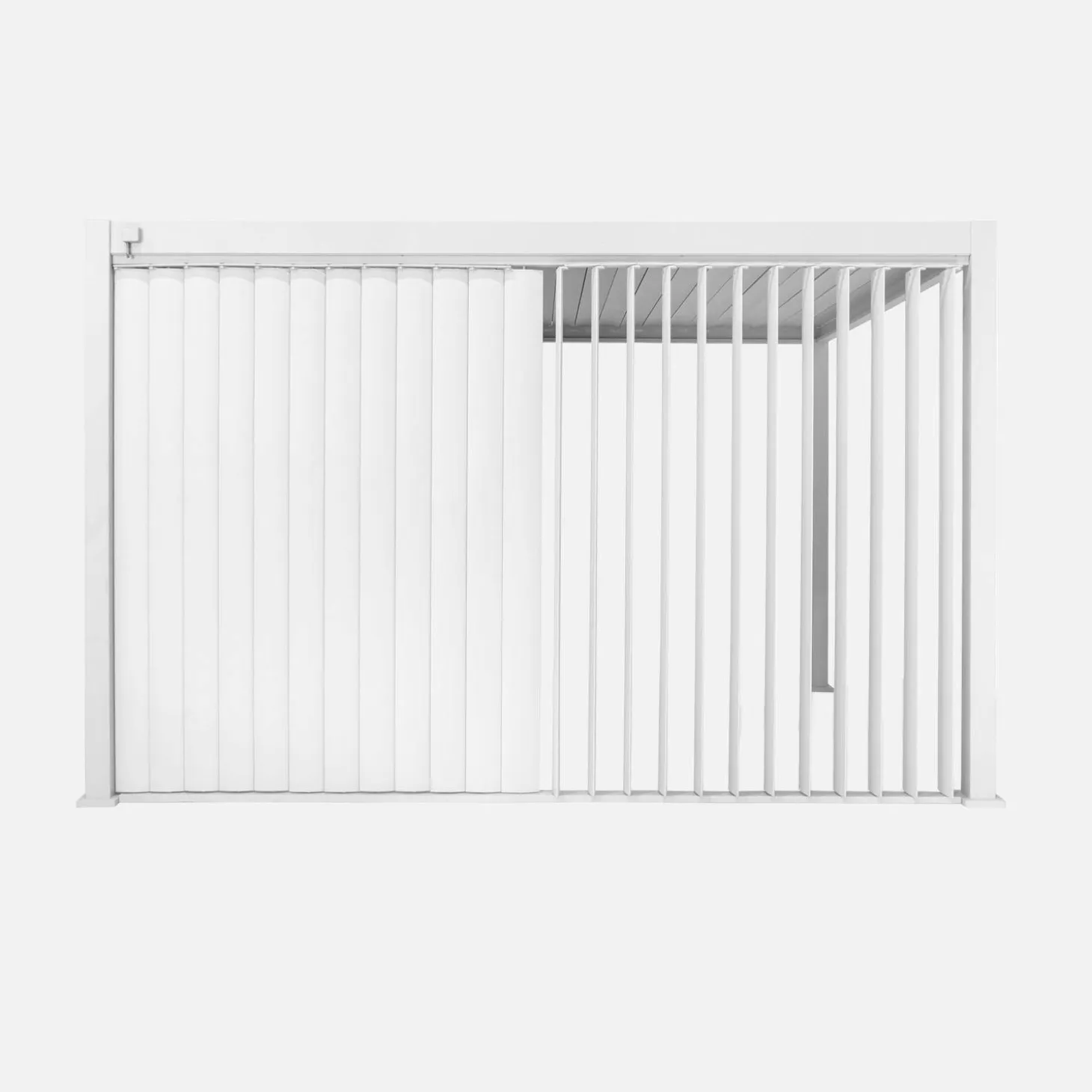 Vertical adjustable louver panel 4m for Triomphe pergola 4x3m