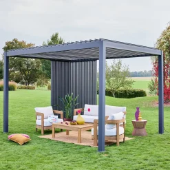 Vertical louver panel aluminium 130 cm for Triomphe pergola
