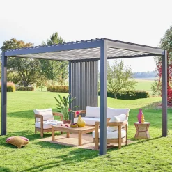 Vertical louver panel aluminium 100 cm for Triomphe pergola