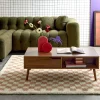Vintage coffee table in walnut wood
