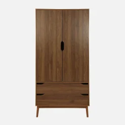 Vintage dressing cupboard, wood decor, 2 doors