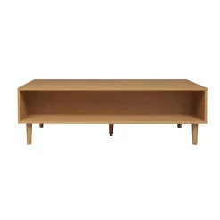 Vintage wood effect coffee table with 1 drawer