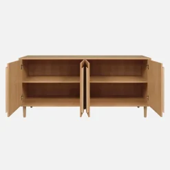 Vintage wood effect sideboard with 4 doors