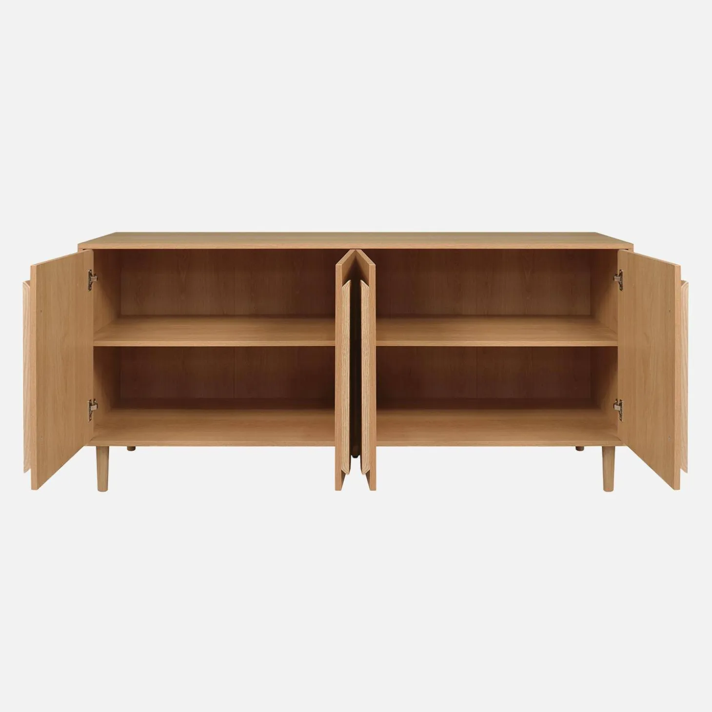 Vintage wood effect sideboard with 4 doors