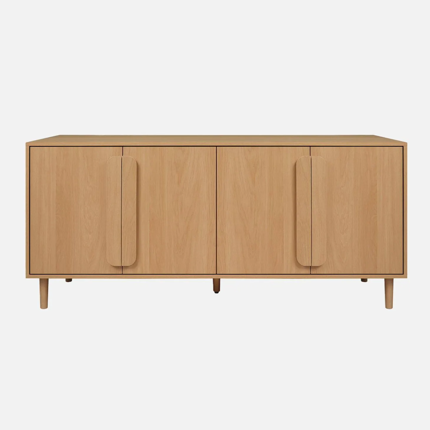 Vintage wood effect sideboard with 4 doors