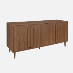 Vintage wood effect sideboard with 4 doors