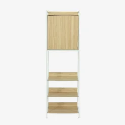 Wardrobe module with 5 shelves and 1 door