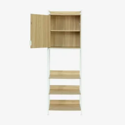 Wardrobe module with 5 shelves and 1 door