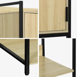 Wardrobe module with 5 shelves and 1 door