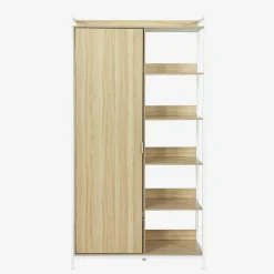 Wardrobe module with 1 wardrobe, 6 shelves and 1 door