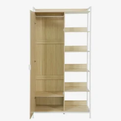 Wardrobe module with 1 wardrobe, 6 shelves and 1 door