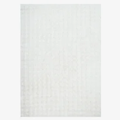 White bubble indoor rug