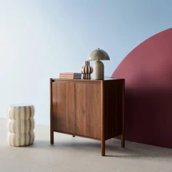 Wood decor buffet 2 doors 80cm