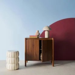 Wood decor buffet 2 doors 80cm