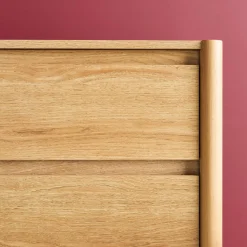 Wood decor chest with 6 drawers