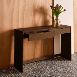 Wood Decor Console 2 Drawers 120 cm