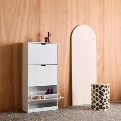 Wood Decor Shoe Cabinet with 3 Drawers
