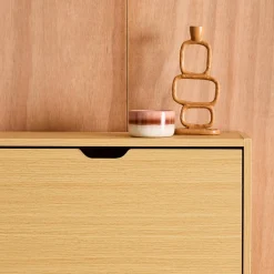 Wood Decor Shoe Cabinet with 3 Drawers