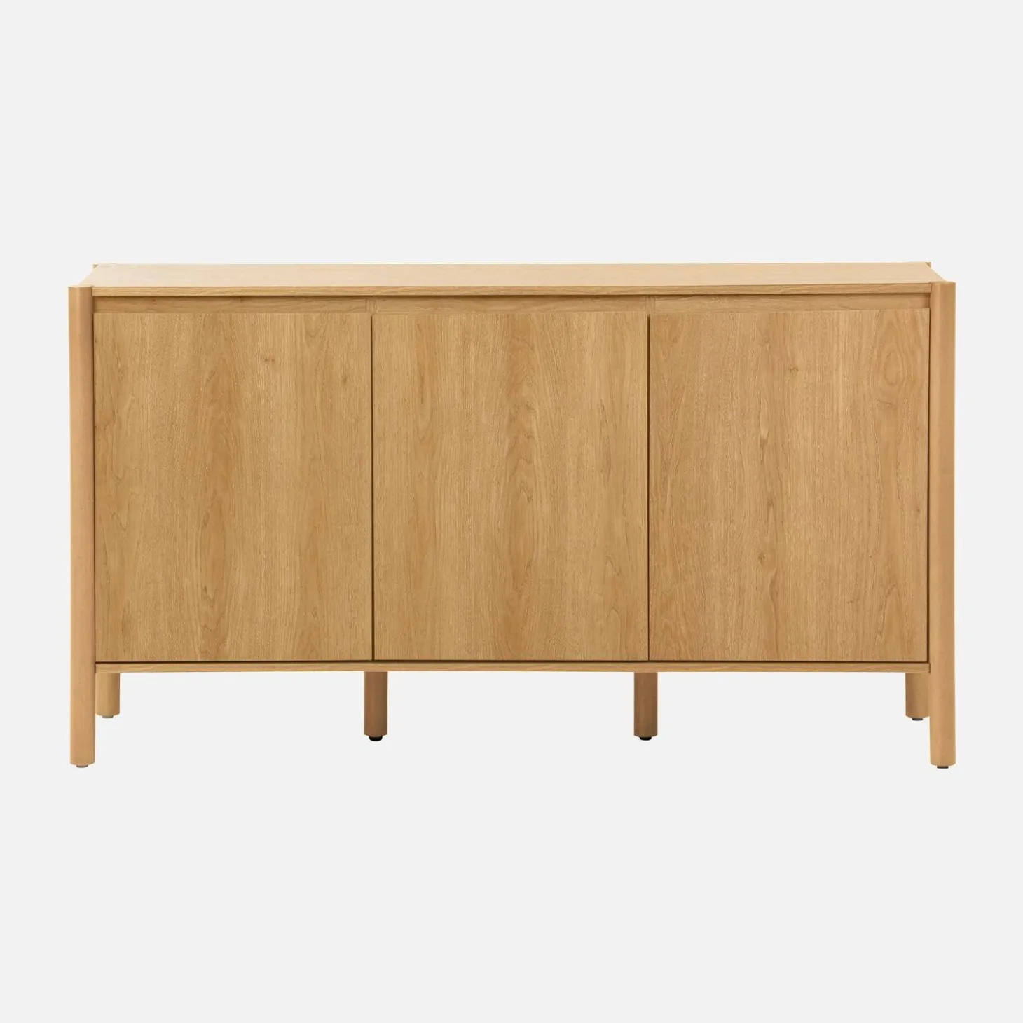 Wood decor sideboard 3 doors 140cm