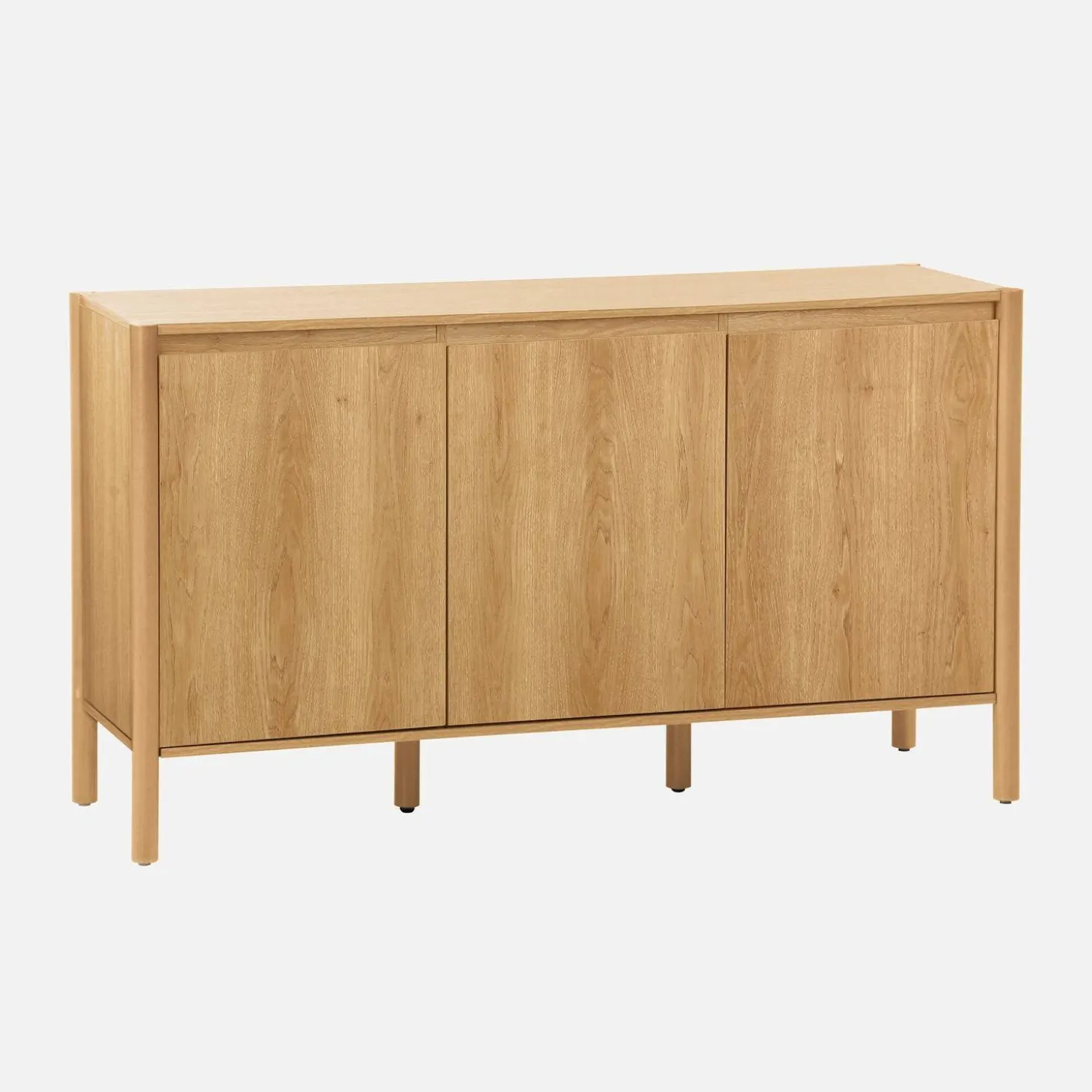 Wood decor sideboard 3 doors 140cm