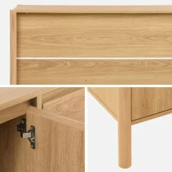 Wood decor sideboard 3 doors 140cm