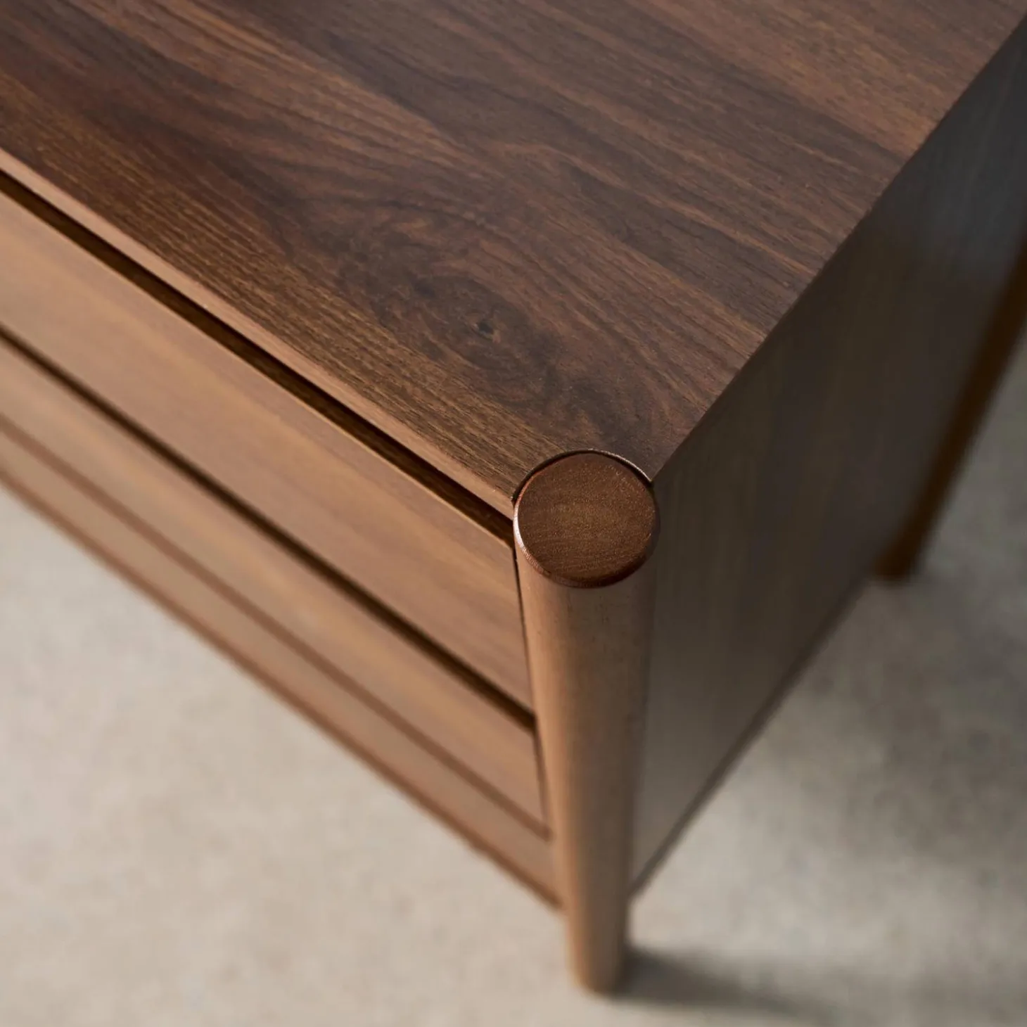 Wood decor sideboard 2 doors 3 drawers 150cm