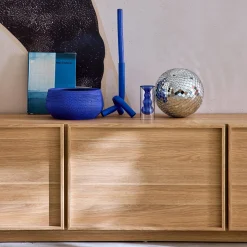 Wood decor TV stand 3 doors 180cm