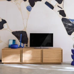 Wood decor TV stand 3 doors 180cm
