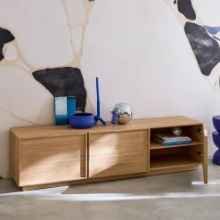 Wood decor TV stand 3 doors 180cm