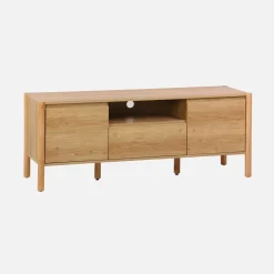 Wood decor TV stand 2 doors 1 drawer 140cm