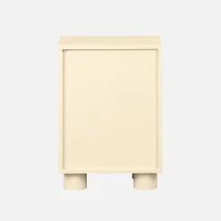 Wood effect bedside table with 1 reversible door