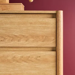Wood effect chest of 4 drawers