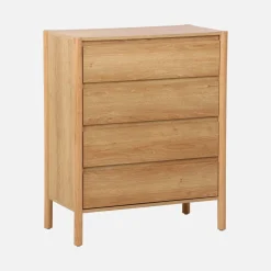 Wood effect chest of 4 drawers
