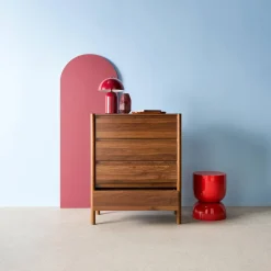 Wood effect chest of 4 drawers