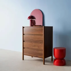 Wood effect chest of 4 drawers