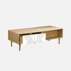 Wood-effect coffee table