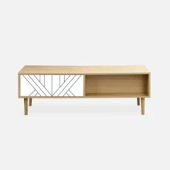 Wood-effect coffee table