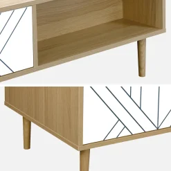 Wood-effect coffee table