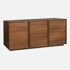Wood effect sideboard 3 doors 160cm