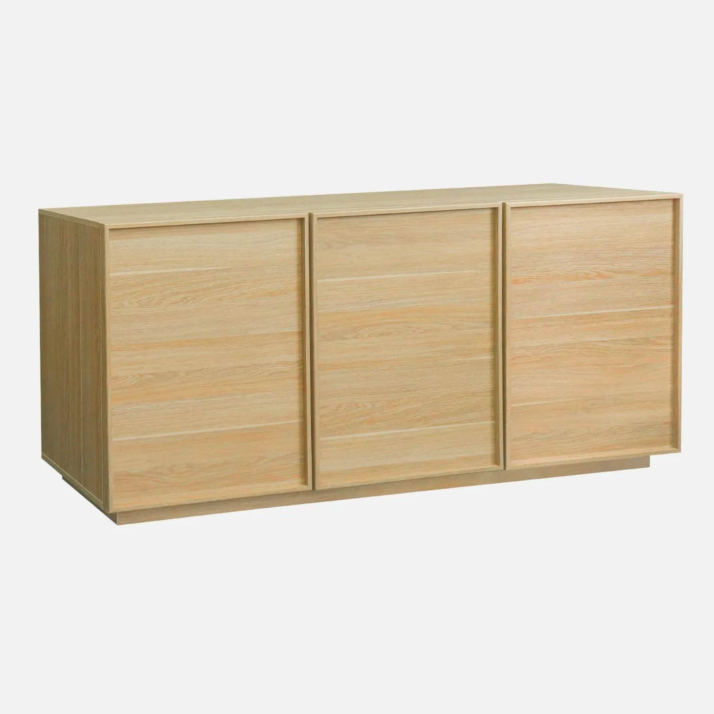 Wood effect sideboard 3 doors 160cm