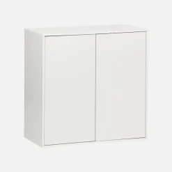 Wood effect storage unit, 2 doors, 70cm