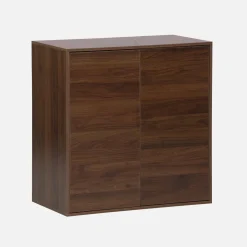 Wood effect storage unit, 2 doors, 70cm