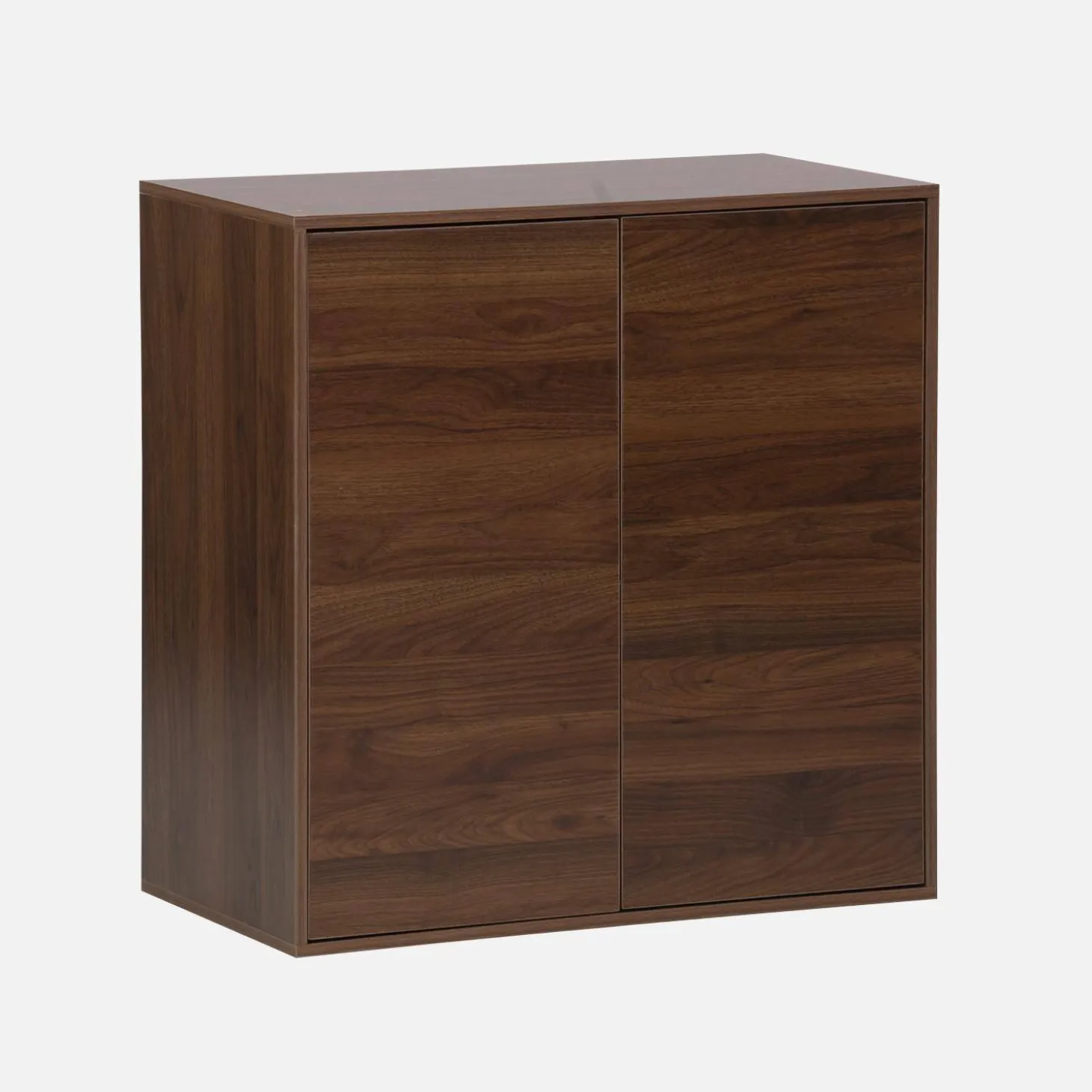 Wood effect storage unit, 2 doors, 70cm