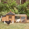 Wooden chicken coop for 2 chickens with nesting box
