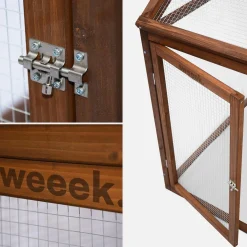 Wooden chicken run for 3 chickens