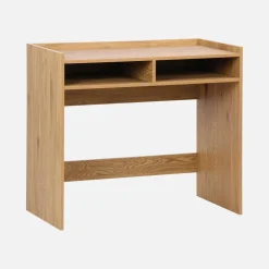 Wooden decor desk with 2 storage compartments