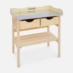 Wooden gardening table