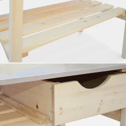 Wooden gardening table