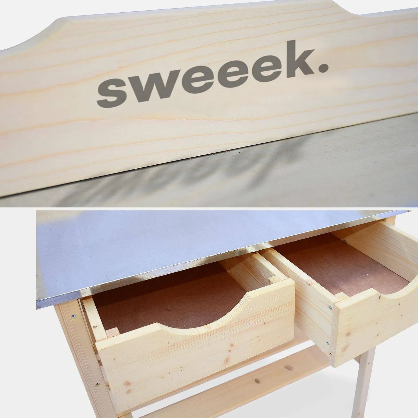 Wooden gardening table